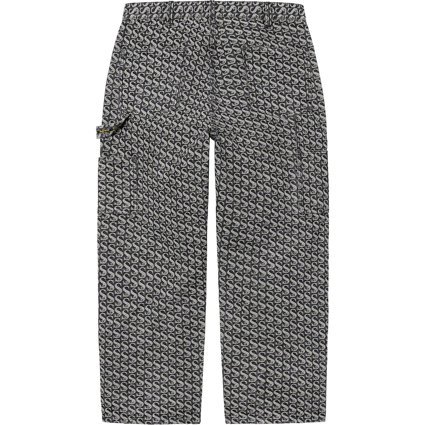 Monogram Double Knee Denim Painter Pant view 12